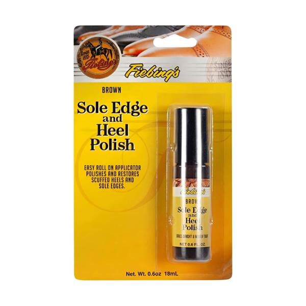Fiebing's Sole and Heel Edge Polish - Professional Touch-Up for Shoes 0.6oz