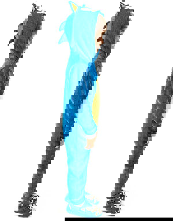 Sonic the Hedgehog Unisex Kids Blue Sonic Novelty 3D Dress-Up Style Onesie