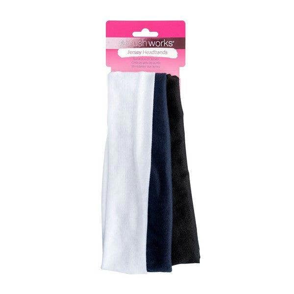Brushworks Jersey Headbands - 3 Pack