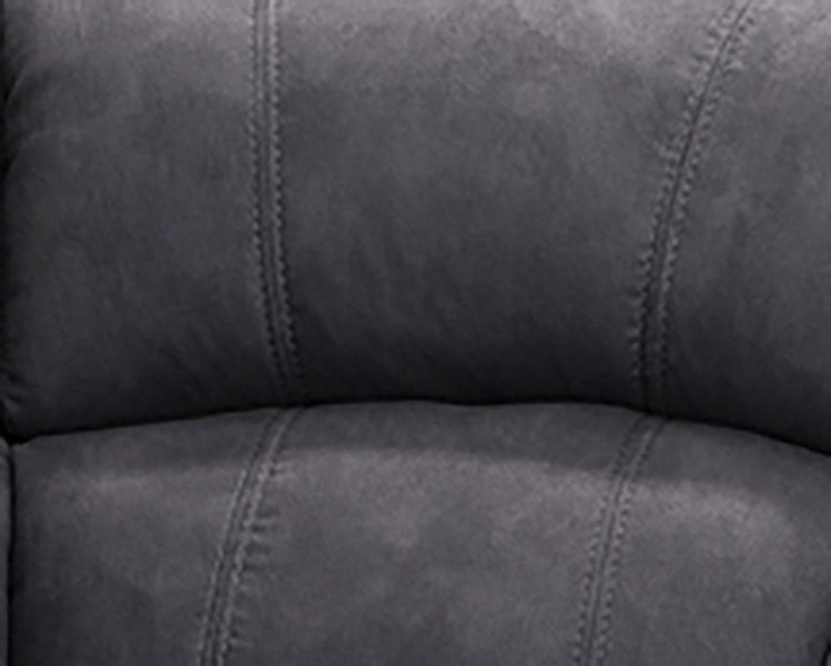Furnishings For Less Alaska Dark Grey 3 Piece Reclining Sofa Suite