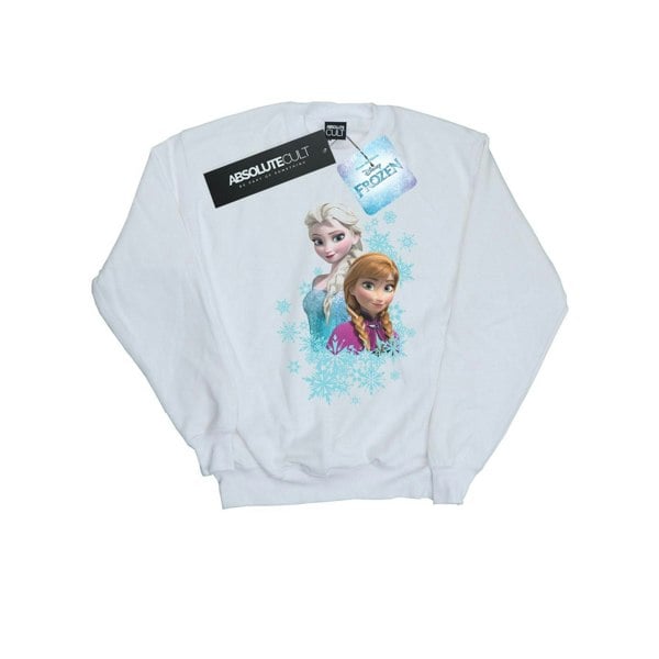 Disney Girls Frozen Elsa And Anna Sisters Sweatshirt - White