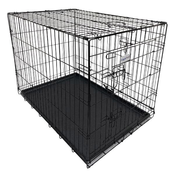 HugglePets Dog Cage with Plastic Tray