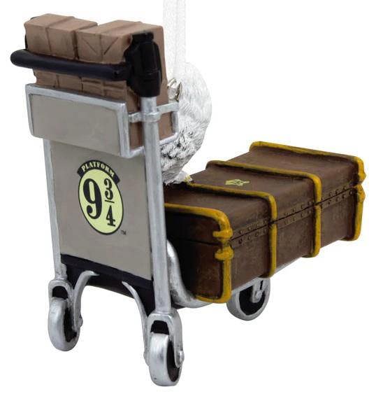 Hallmark Harry Potter - Luggage Trolley & Hedwig Christmas Tree Ornament