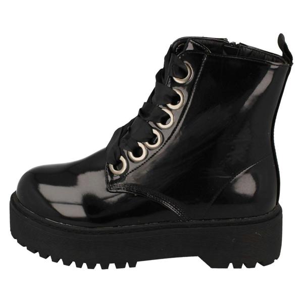 Spot On Ladies Spot On Platform Ankle Boots F51044