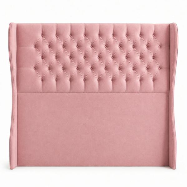 Great British Beds Mulberry Headboard - Pink Plush