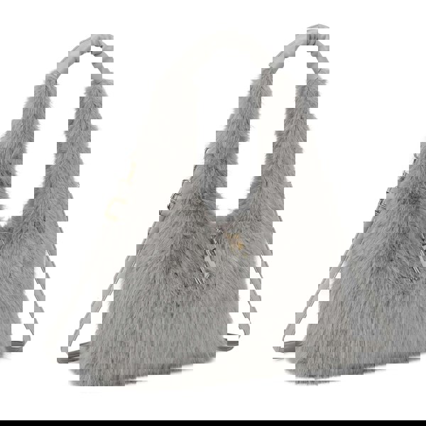 Kitise Spacious Faux Fur Hobo Shoulder Bag Crossbody Strap