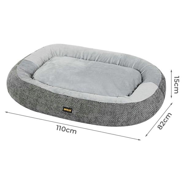 Skylos Pet Bed Washable Plush Orthopedic Soft Indoor Pet Cushion Mat Extra Large