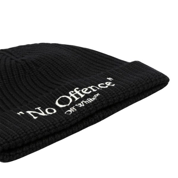 Off-White No Offence Logo Beanie - Black