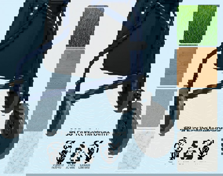 Aidapt 3 Wheel Walker With Bag Blue