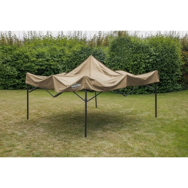 3x3m Pop-Up Gazebo - BEIGE Heavy Duty Frame & Water Resistant - Garden Pavillion - LoopsDirect