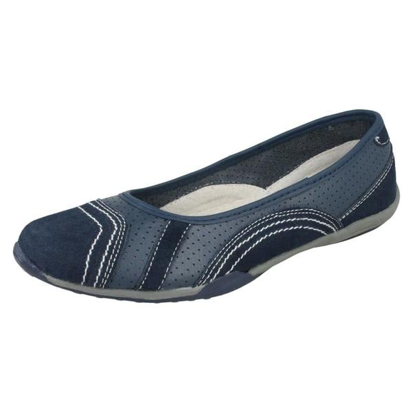 Down to Earth Ladies Down To Earth Flat Ballerina Shoes