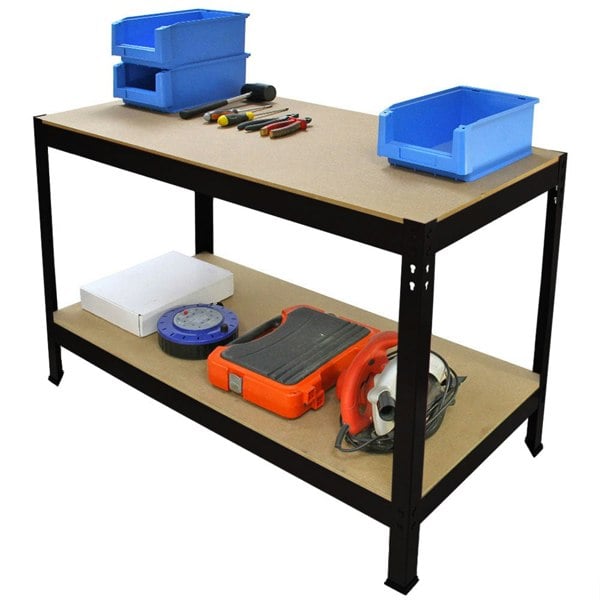 Monster Racking Q-Rax Black Workbench - 120cm x 90cm x 60cm