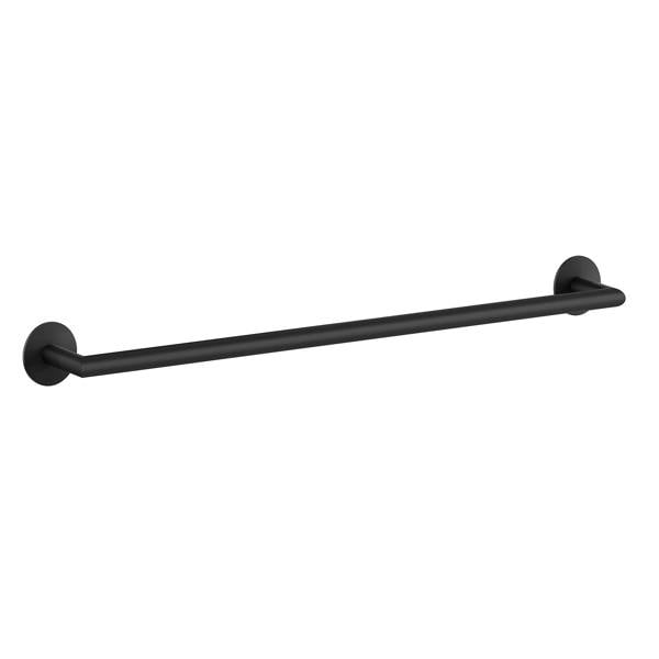 Matt black towel rail