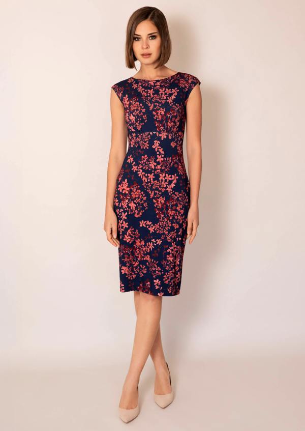 Alie Street London Pippa Shift Dress (Bronzed Blooms)