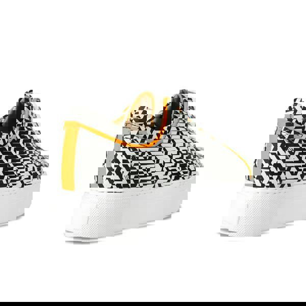 Embassy London Camila - Orange & Hexa Print - Women’s Chunky Leather Platform Trainer