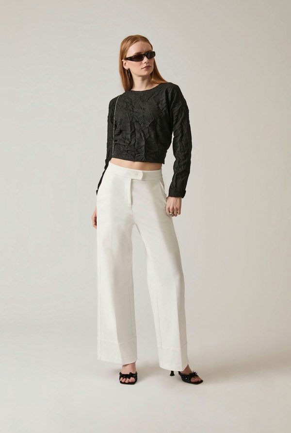 James Lakeland Tailored White Trousers
