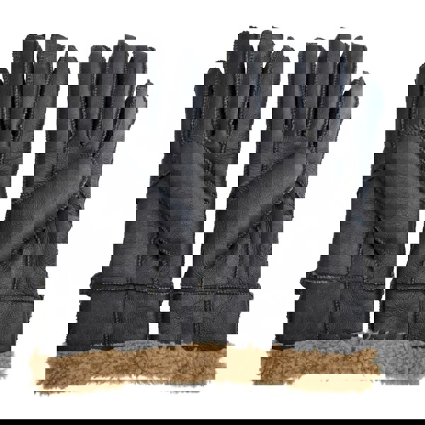 Infinity Leather Men’s Sheepskin Suede Leather Wool Lining Gloves