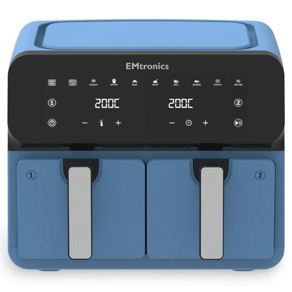 EMtronics Dual Air Fryer 8 Litre