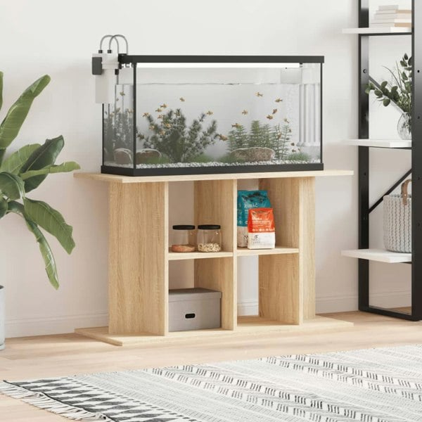 Berkfield Aquarium Stand Sonoma Oak 100x40x60 cm Engineered Wood