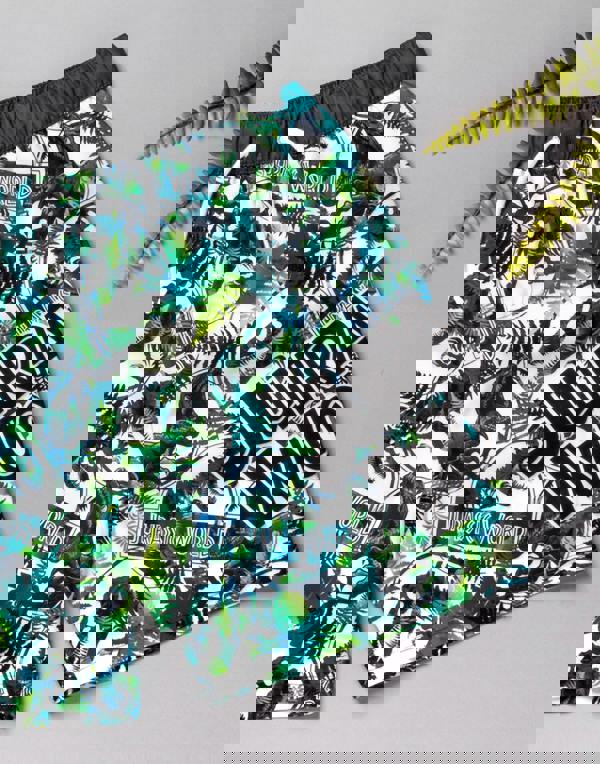 Jurassic World Boys Green Logo Swim Shorts