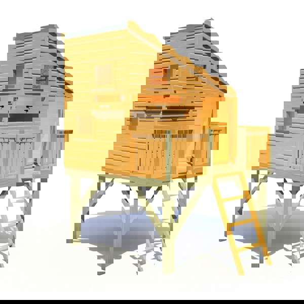 Shire Command Post on Platform 6x4 Childrens Playhouse with 12mm Shiplap cladding - Best Shed