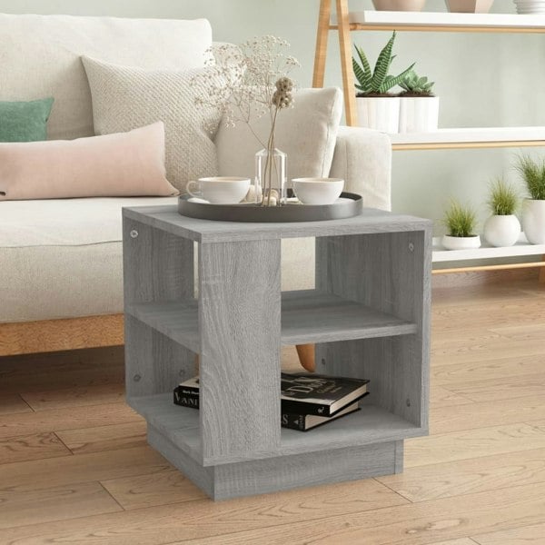 Berkfield Coffee Table Grey Sonoma 40x40x43 cm Engineered Wood