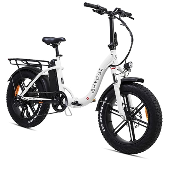 Hygge Bikes Vester Step 2026 - Folding Fat Tyre E-Bike 48V 14Ah - Heron White