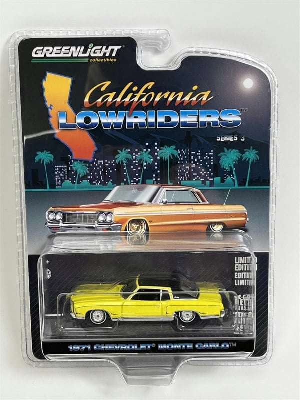 Greenlight 1971 Chevrolet Monte Carlo Lowriders 1:64 Scale Greenlight 63040