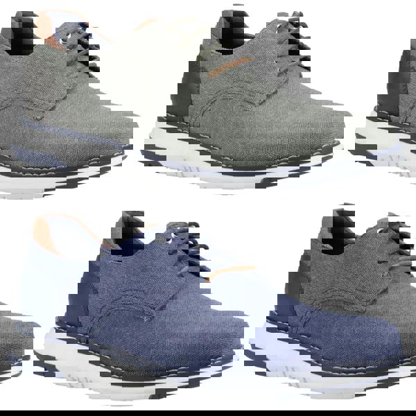 Hush Puppies Bruce Mens Casual Lace Up Smart Canvas Trainer Shoes