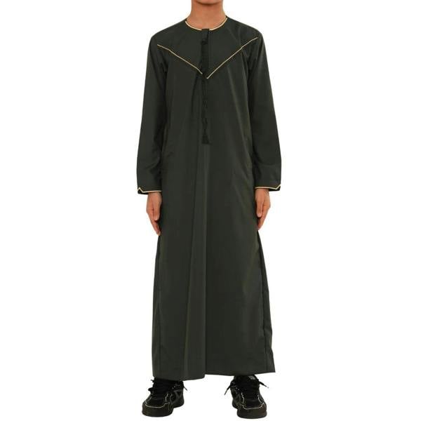 Thobez TT-007 - Boy's Emirati Omani Gold Embroidery Thobe