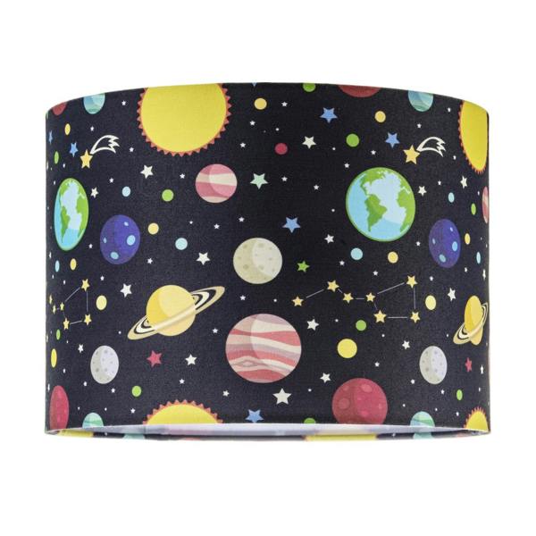 Outer Space Lamp Shade with Colourful Planets Stars and Constellations Image 1