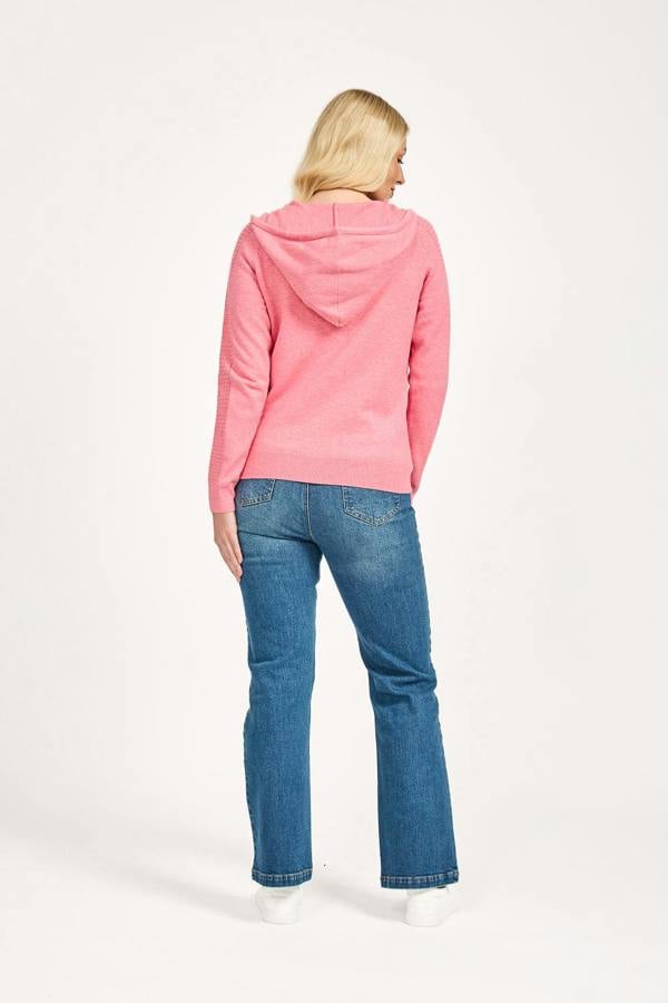 Mudflower Cable-Knit Zip Up Cardigan