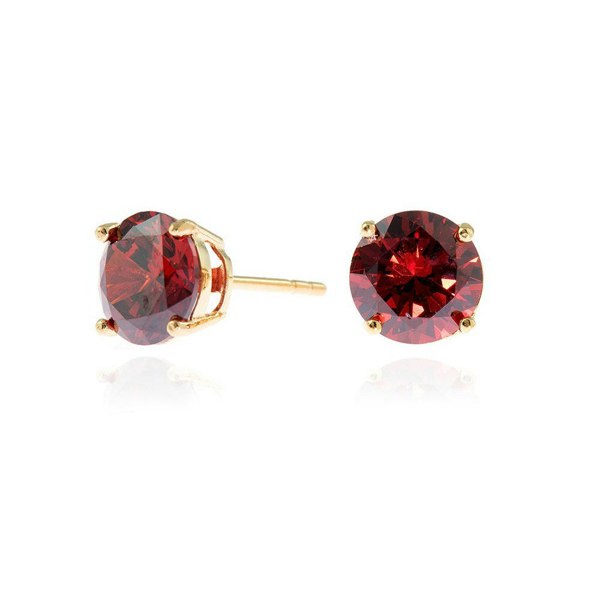 Cachet London Lana 8mm Ruby Earrings