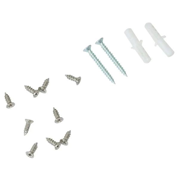 Mounting screws for wall mirror cabinet hardware