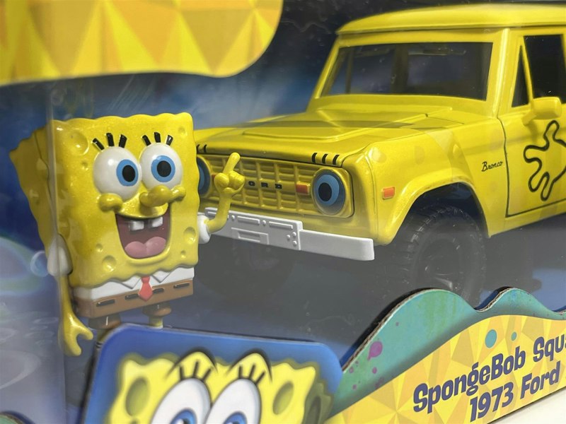 Jada Spongebob Squarepants Figure 1973 Ford Bronco 1:24 Scale Jada 35467