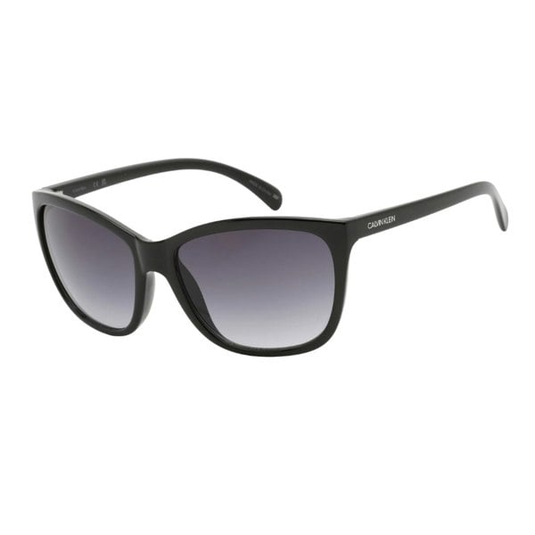 Calvin Klein Dark Grey Gradient Lens Black Sunglasses One Size