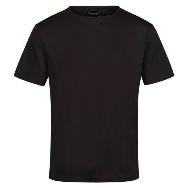 Regatta Mens Pro Reflective Moisture Wicking T-Shirt - Black