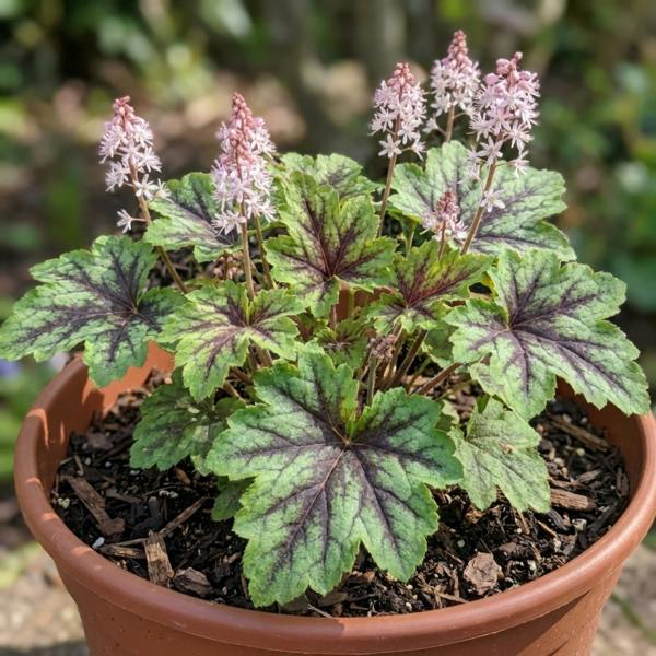 Tiarella Angel Wings - 2L Pot The Rose Press Garden