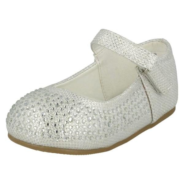 Savannah Girls Savannah Flat Diamante Shoes