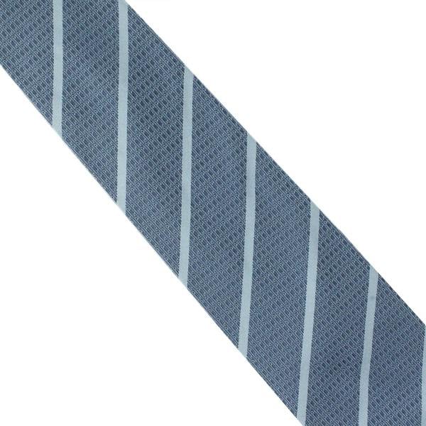 Dunhill luxurious woven silk tie in a longtail d and stripe pattern