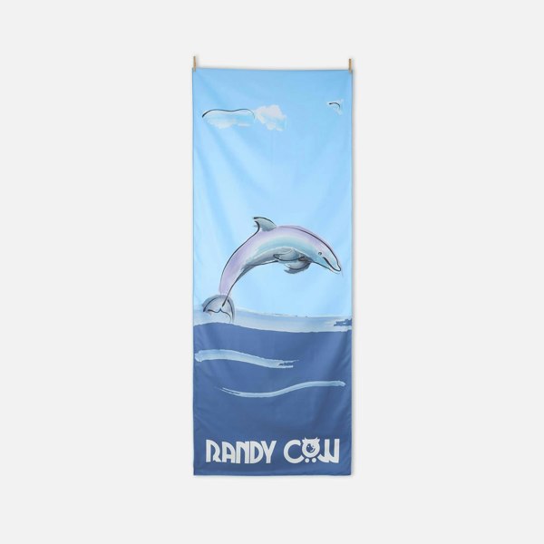 Randy Cow Dolphin - Quick Drying Microfibre Towel