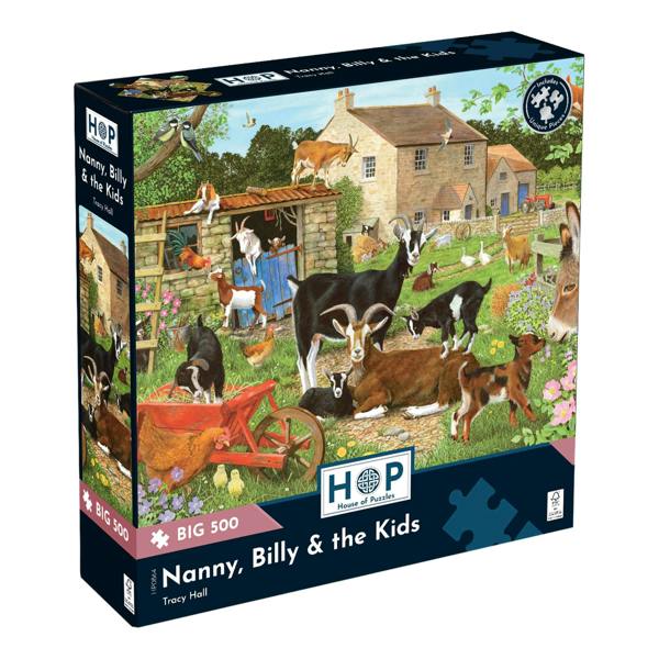 The House of Puzzles Nanny; Billy & the Kids BIG 500 Piece Jigsaw Puzzle