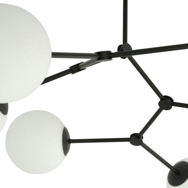 Emibig SPACE Ceiling lamp  4 x E14 Black with White Shade