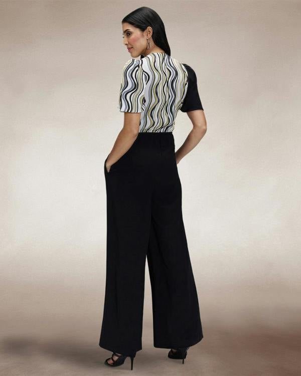 HotSquash Overwrap Print Jumpsuit