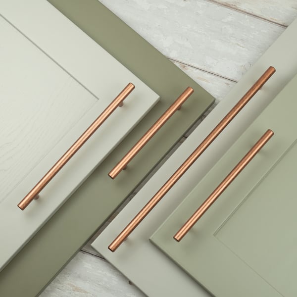 Handle & Home Antique Copper Bar Handle