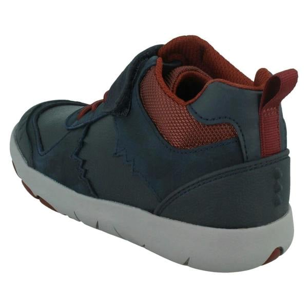 Clarks Boys Clarks Casual Hi-Top Trainers Rex Park K
