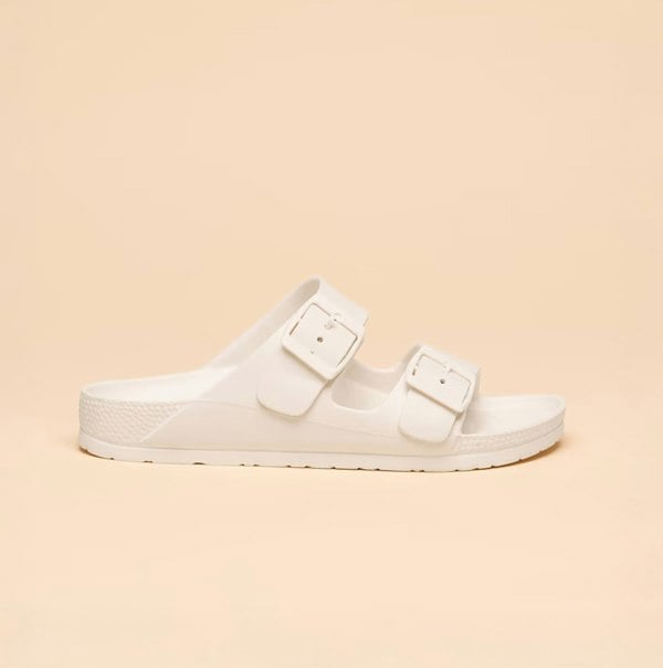 Joules SUNSEEKER Womens Sliders White