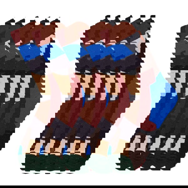 Anysox 5 Pairs Size 5-9 Fashion Socks Combed Cotton Abstract Art Oil Painting Novelty Happy Funny Christmas Gift for Women