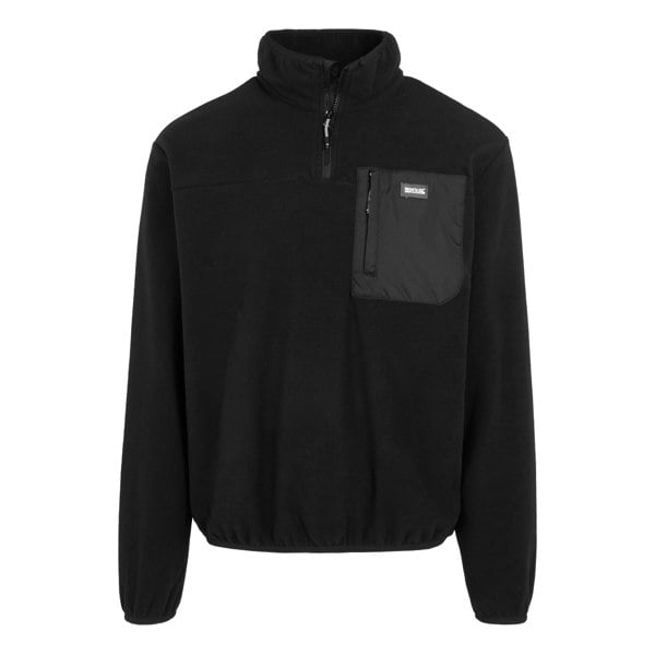 Regatta Mens Frankie Half Zip Fleece Top - Black