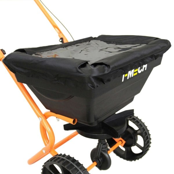 T-mech Rotary Spreader & 50cm Lawn Leveller - Orange
